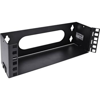 Preview: InLine® 10" Mini Rack zur Wandmontage, 2HE, 7,6cm Tiefe, schwarz