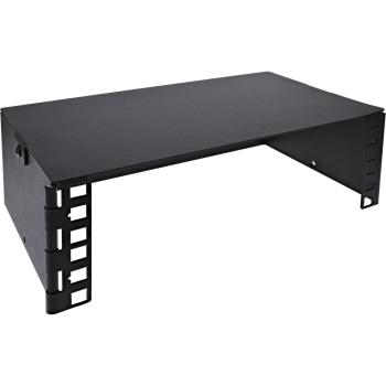 InLine® 10" Mini Rack zur Wandmontage, 2HE, 15,2cm Tiefe, schwarz