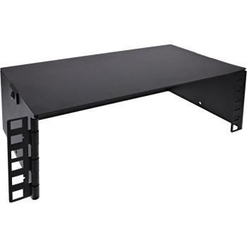 Preview: InLine® 10" Mini Rack zur Wandmontage, 2HE, 15,2cm Tiefe, schwarz
