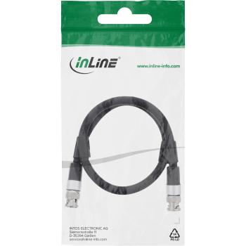 Preview: InLine® BNC Videokabel, 12G-SDI, 4K60Hz, 75 Ohm, 0,5m