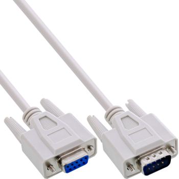 InLine® Serielle Verlängerung, 9pol Stecker / Buchse, vergossen, 1:1 belegt, 2m