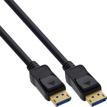 InLine® DisplayPort 2.1 Kabel, UHBR20 80Gb/s, schwarz, vergoldete Kontakte, 1m