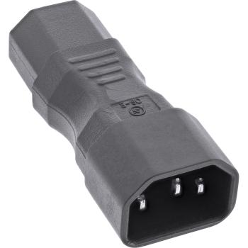 Preview: InLine® Netzadapter IEC 60320 C14 / C13, 3pol. Kaltgeräte