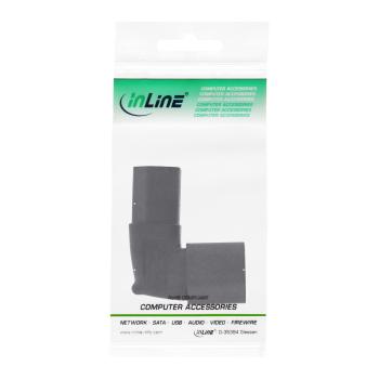 Preview: InLine® Netzadapter IEC 60320 C14 / C13, oben/unten gewinkelt, 3pol. Kaltgeräte