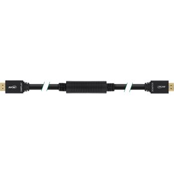 Preview: InLine® HDMI-High Speed Kabel mit Eth., ST / ST, aktiv, schwarz / gold