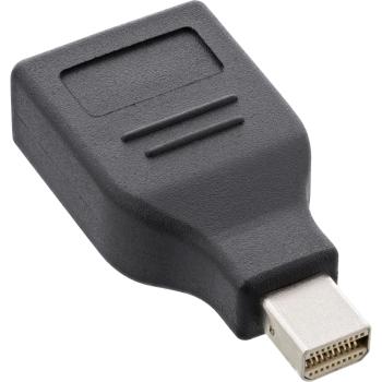 Preview: InLine® DisplayPort Adapter, mini DisplayPort Stecker auf DisplayPort Buchse, 4K
