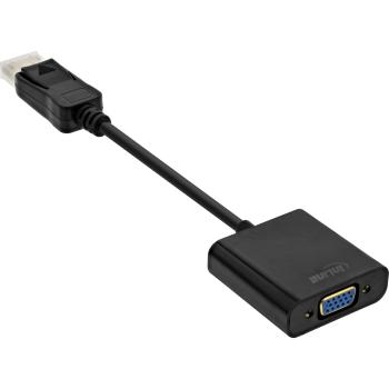 Preview: InLine® Basic DisplayPort zu VGA Adapterkabel, schwarz, 0,15m