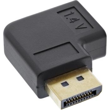 Preview: InLine® DisplayPort Adapter, DisplayPort Stecker / Buchse links gewinkelt