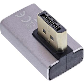 Preview: InLine® DisplayPort 1.4 Adapter, DisplayPort St/ Bu, 90° vertikal rechts, 8K UHD
