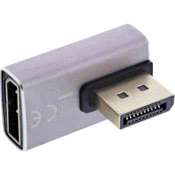 Preview: InLine® DisplayPort 1.4 Adapter, DisplayPort St/ Bu, 90° vertikal rechts, 8K UHD