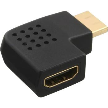 Preview: InLine® HDMI Adapter, Stecker / Buchse, seitlich links gewinkelt, 4K2K