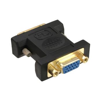 Preview: InLine® DVI-A Adapter, Analog 12+5 Stecker auf 15pol HD Buchse (VGA), vergoldet