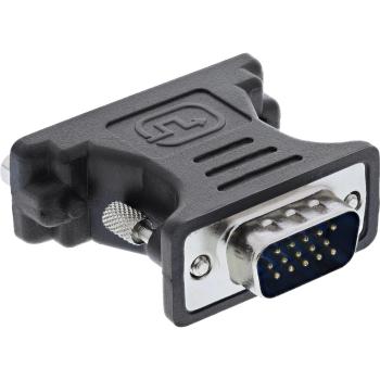 Preview: InLine® DVI-A Adapter, Analog 24+5 Buchse auf 15pol HD Stecker (VGA)
