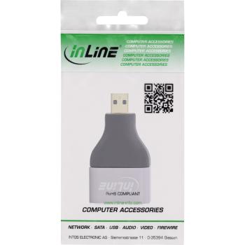 Preview: InLine® HDMI Adapter, HDMI A Buchse / Micro HDMI D Stecker, 8K UHD