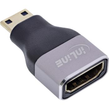 Preview: InLine® HDMI Adapter, HDMI A Buchse / Mini HDMI C Stecker, 8K UHD