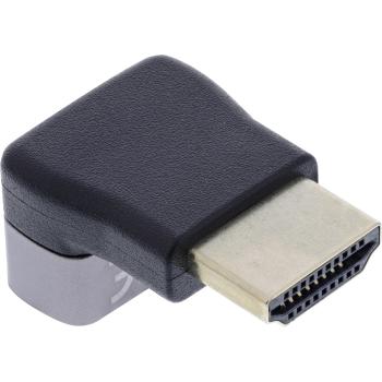 Preview: InLine® HDMI Adapter, HDMI A Stecker / Buchse, 90° unten, 8K UHD