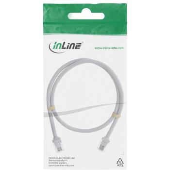 Preview: InLine® Modular-Rundkabel RJ12, Stecker / Stecker, 6adrig, 6P6C, 0,5m