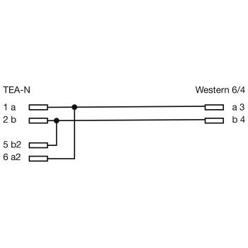 Preview: InLine® TAE-N Anschlusskabel, gebrückt, 3m
