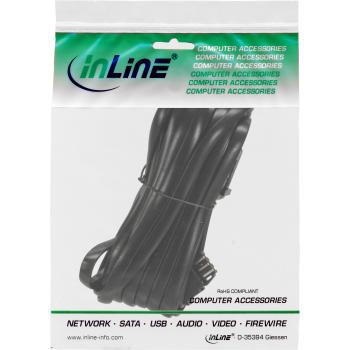 Preview: InLine® TAE-N Verlängerung, TAE-N Stecker / Buchse, 3m