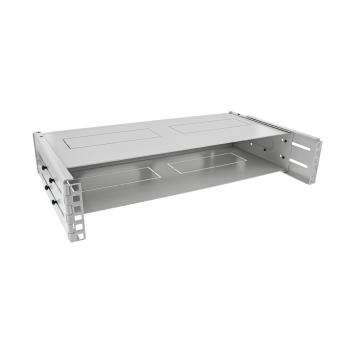 InLine® 19" Rack zur Wandmontage, 2HE, 24-40cm Tiefe, mit Abdeckung, grau