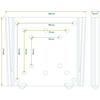 Preview: InLine® Wandhalterung für Flachbildschirme, 33-69cm (13-27"), max. 30kg