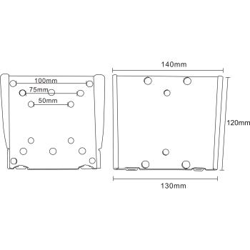 Preview: InLine® Wandhalterung für Flachbildschirme, 33-69cm (13-27"), max. 30kg