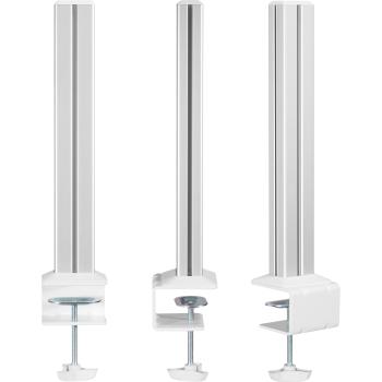 Preview: InLine® Slatwall Befestigungssäulen Aluminium, für Tischhalterung Panel, 2er Set