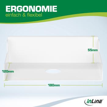 InLine® Slatwall Ablage klein, weiß