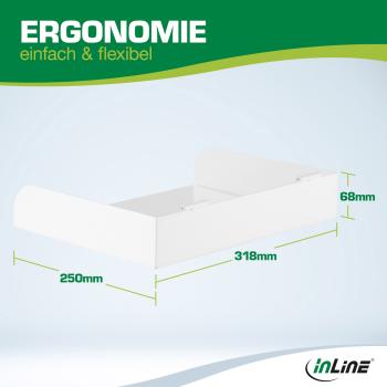 InLine® Slatwall Ablage groß, weiß