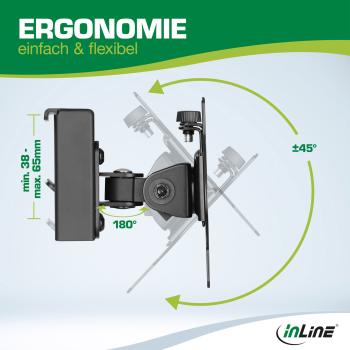 InLine® Slatwall Monitorhalterung kurz