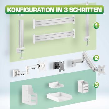 InLine® Slatwall Monitorhalterung kurz
