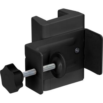 Preview: InLine® Tischbein-Klemme für Steckdosenleiste, Schraubklemme, schwarz