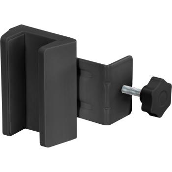 Preview: InLine® Tischbein-Klemme für Steckdosenleiste, Schraubklemme, schwarz