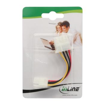 Preview: InLine® Stromadapter, 8,89cm (3,5") Buchse zu 13,34cm (5,25") Stecker, 0,06m