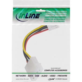 Preview: InLine® Stromadapter, 13,34cm (5,25") Buchse zu 8,89cm (3,5") Stecker, 0,06m