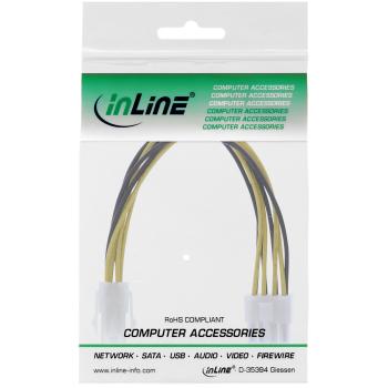 Preview: InLine® Stromadapter intern, 4pol ATX1.3 Netzteil zu 8pol ATX2.0 Mainboard