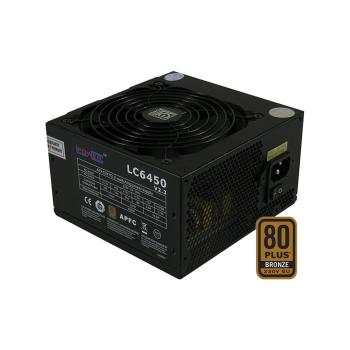 LC-Power LC6450 V2.3, ATX-Netzteil Super-Silent-Serie, 450W, 80 PLUS Bronze
