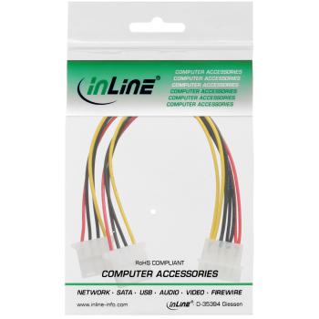 Preview: InLine® Strom Y-Kabel intern, 1x 5,25" an 2x 5,25", 0,20m