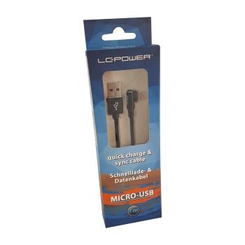 Preview: LC-Power LC-C-USB-MICRO-1M-2 USB A zu Micro-USB Kabel