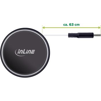 Preview: InLine® Dual USB-C KFZ Stromadapter 12/24V, ausziehbares Kabel + Buchse, 75W