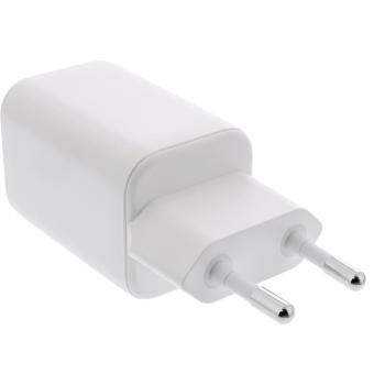 Preview: InLine® Power Delivery + Quick Charge USB Netzteil, 33W, USB-A + USB-C, weiß