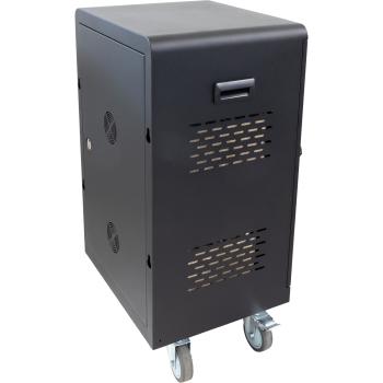 Preview: InLine® mobiler Ladeschrank, 32x USB-C, 2000W, PD3, QC5, abschließbar, schwarz