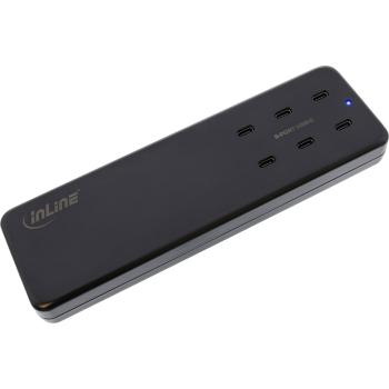 InLine® Multiport Netzteil, Ladegerät, 6x USB-C, PD 3.0, GaN, schwarz