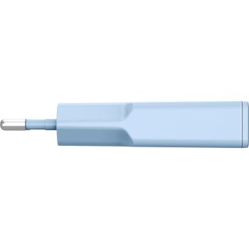 Preview: InLine® USB-C Ladegerät, 30W, GaN, Dual USB-C, PD/PPS, Eisbonbon/blau
