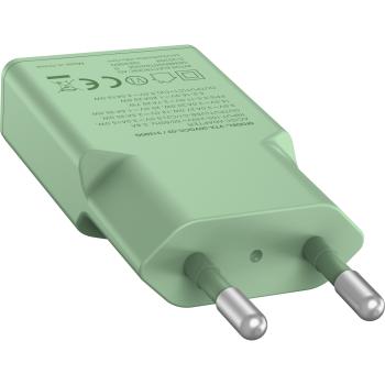 Preview: InLine® USB-C Ladegerät, 30W, GaN, Dual USB-C, PD/PPS, Matcha Latte/grün