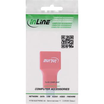 Preview: InLine® USB-Datenblocker, Adapter USB-C Stecker an USB-A Buchse, 5 V, 1,5 A