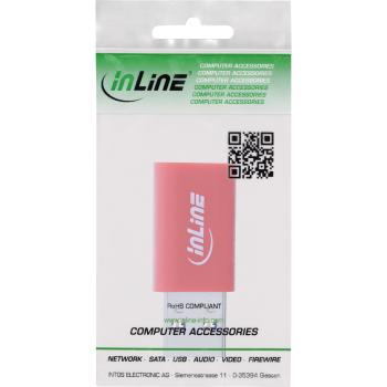 Preview: InLine® USB-Datenblocker, Adapter USB-A Stecker an USB-C Buchse, 5 V, 1,5 A