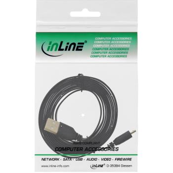 Preview: InLine® Micro-USB 2.0 Flachkabel, USB-A Stecker an Micro-B Stecker