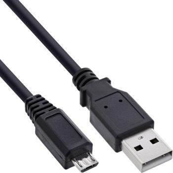 InLine® Micro-USB 2.0 Kabel, USB-A Stecker an Micro-B Stecker, 0,3m