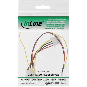 Preview: InLine® Lüfter Adapterkabel, 12V zu 7V, mit Tachosignal